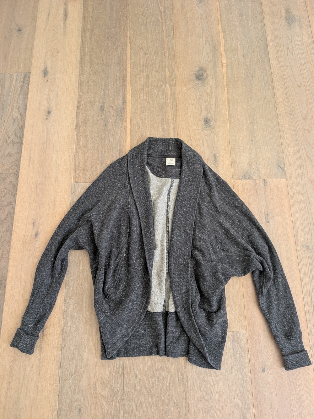 Abercrombie & Fitch Charcoal Gray Open-Front Women's Cardigan